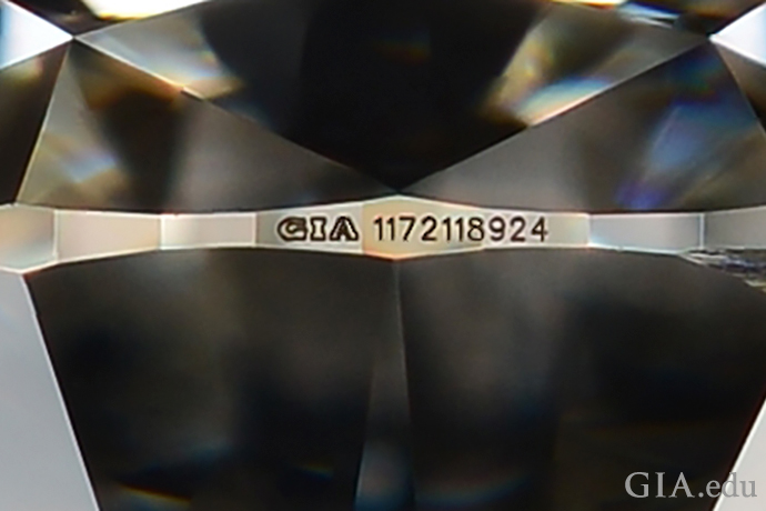 GIA Laser inscription