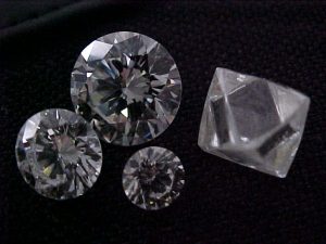 Rough uncut diamond