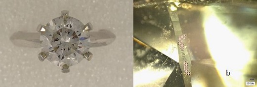 Synthetic diamond with fake report