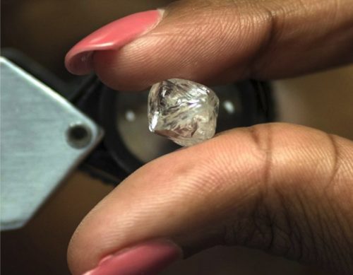 De Beers rough diamond