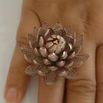 6,690 diamonds lotus ring