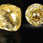 Mouawad Dragon Rough to Polished Diamond