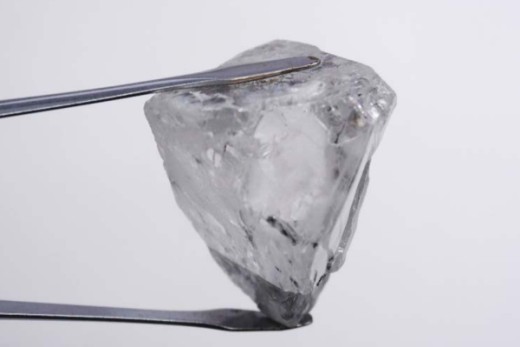 160-carat rough diamond. (Lucapa Diamond Company)