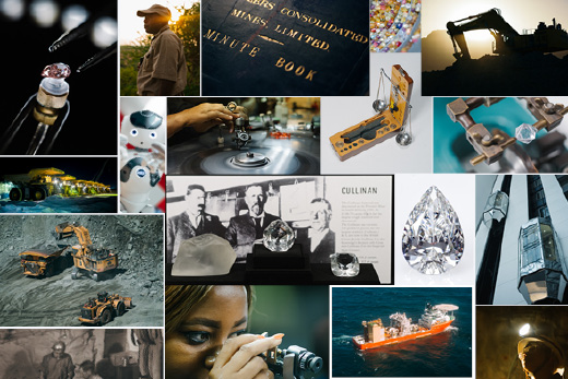 A portrayal of De Beers’ operations past and present.
