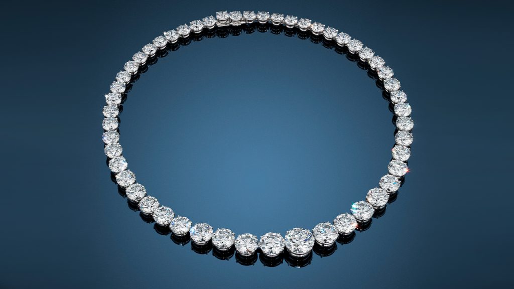 Rivière diamond necklace