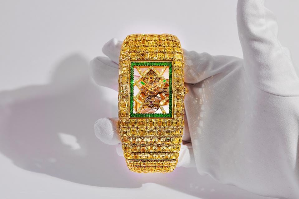 Jacob & Co. Unveils $20 Million ‘Billionaire Timeless Treasure’ Yellow Diamond Watch
