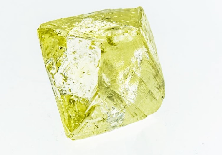 A 157-carat exceptional coloured gem diamond from the Gahcho Kué mine.
