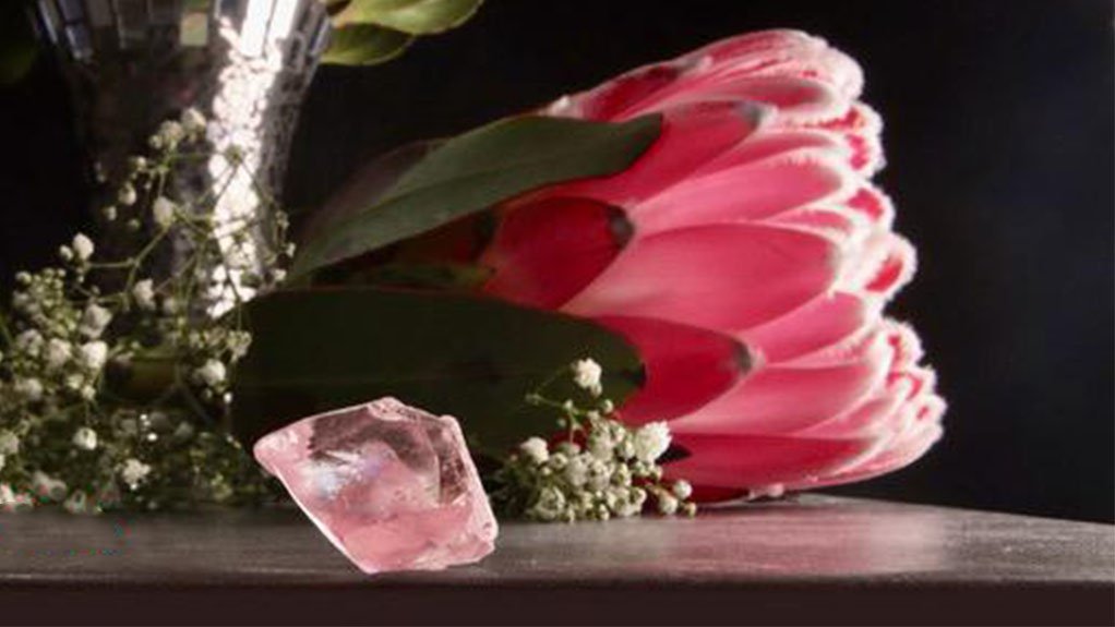 Junior miner recovers spectacular pink diamond from banks of Middle Orange River