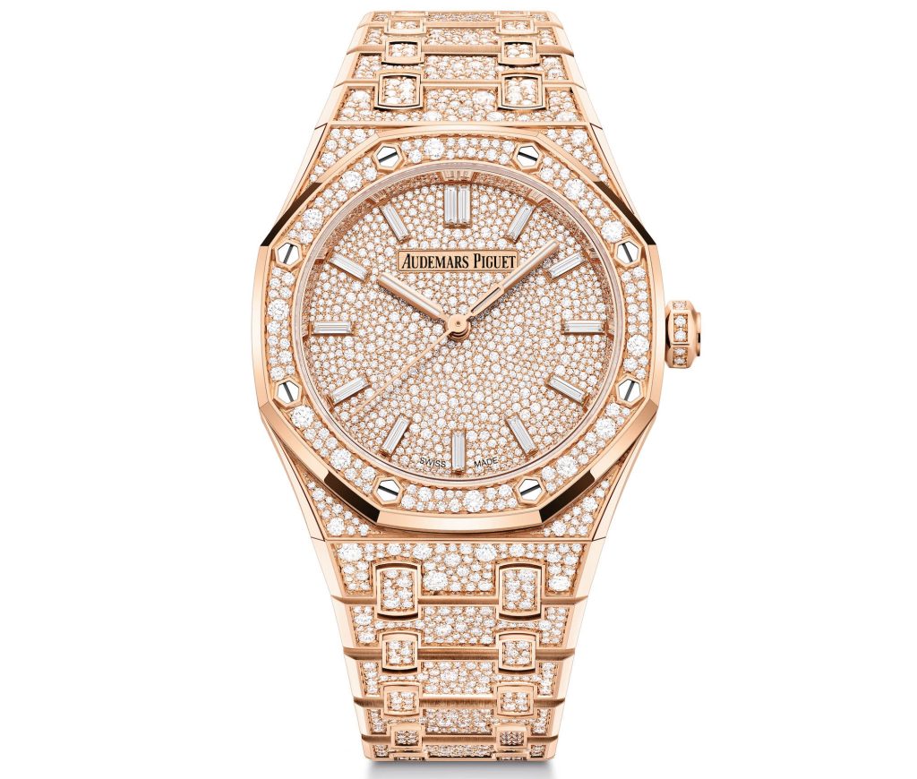 Audemars Piguet has made four of these new snow-set diamond watches