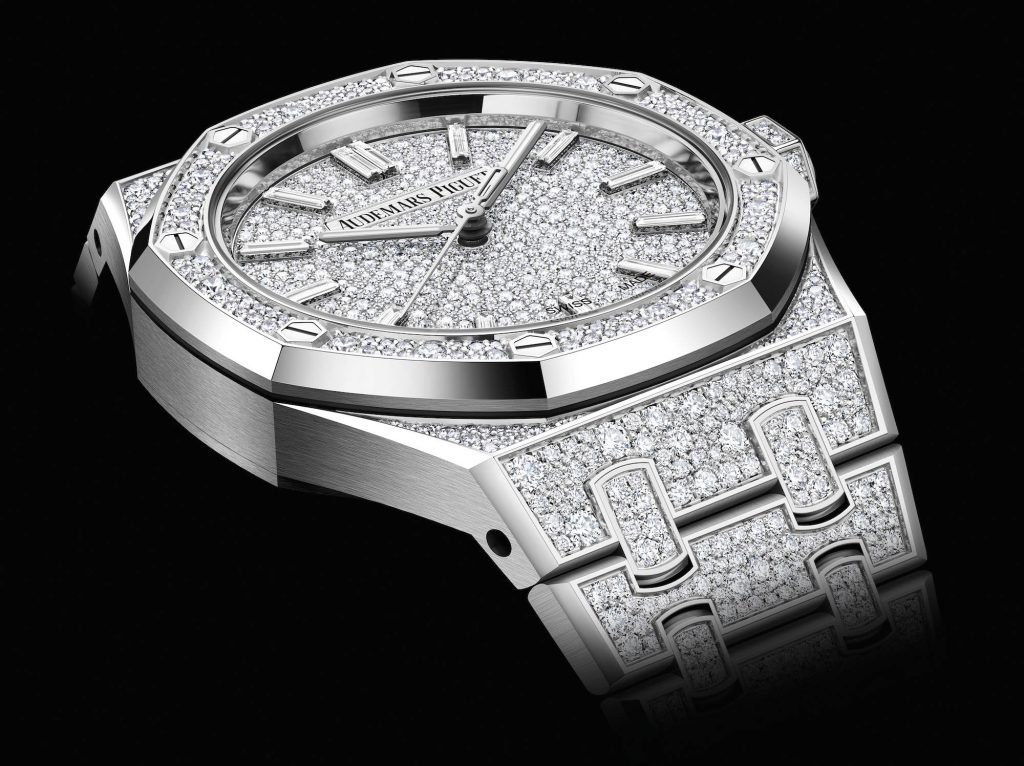 Audemars Piguet has made four of these new snow-set diamond watches