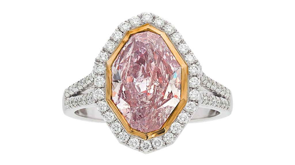 3.06-carat pink diamond ring