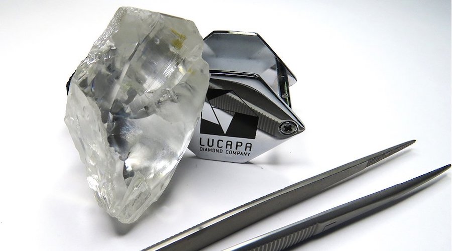 The 235 carats Type IIa diamond recovered from Lulo mine.