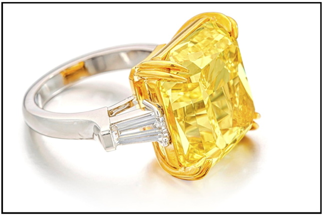 21 ct Yellow Harry Winston Diamond Could Fetch $1.4m