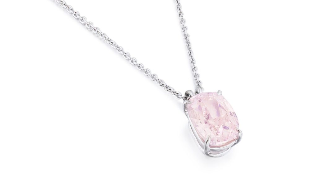 A fancy-pink diamond pendant is set to headline an upcoming jewelry auction at Sotheby’s in Paris