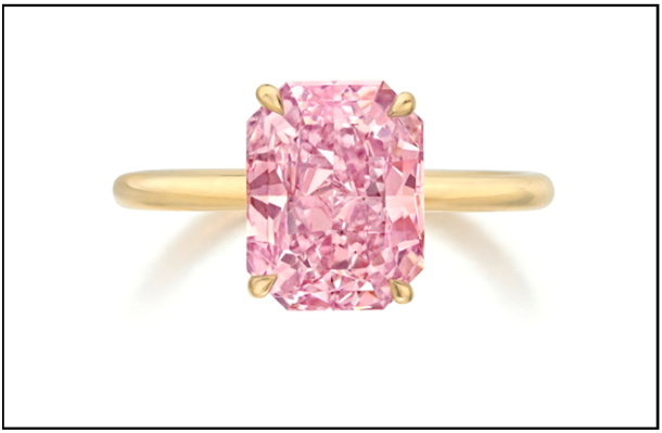 3 ct Pink Diamond ring