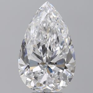 Pear 7.00ct D FL