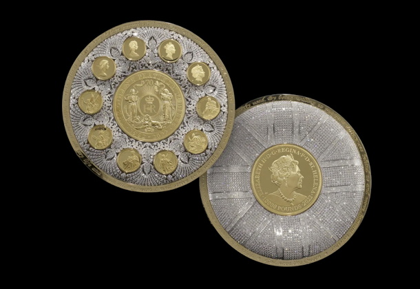 Gold and Diamond Coin