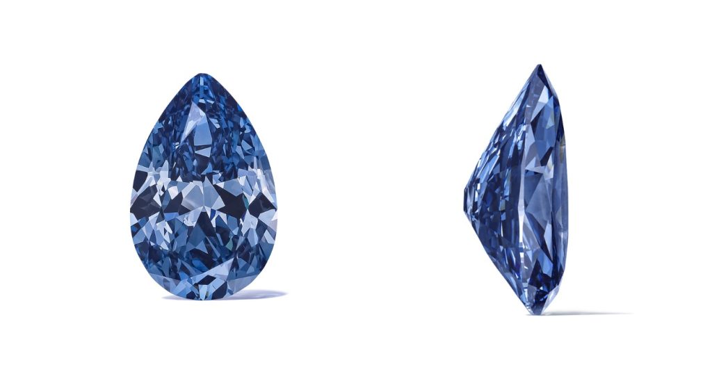 ‘Mellon Blue’ Diamond Expected to Fetch Up to $30 Million at Geneva Auction 9.51-carat “Mellon Blue” diamond