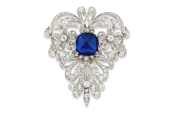Vanderbilt Sapphire Brooch 
