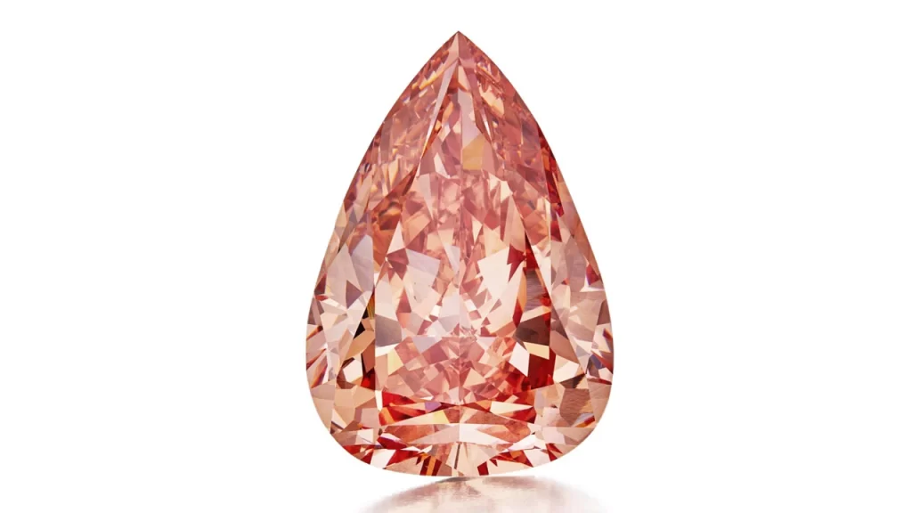 32-carat fancy vivid orangy-pink diamond