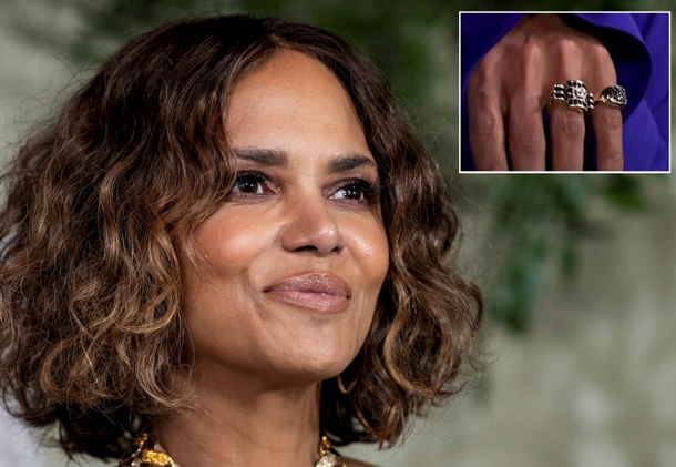 Halle Berry vintage diamond  engagement ring.
