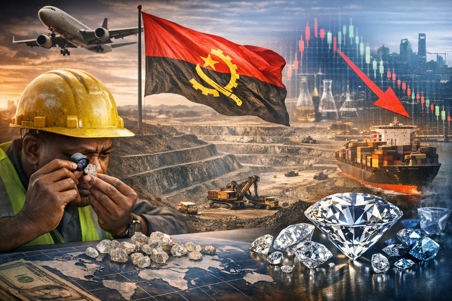 Angola’s Rough Diamond Production Climbs in 2025 as Market Pressures Persist