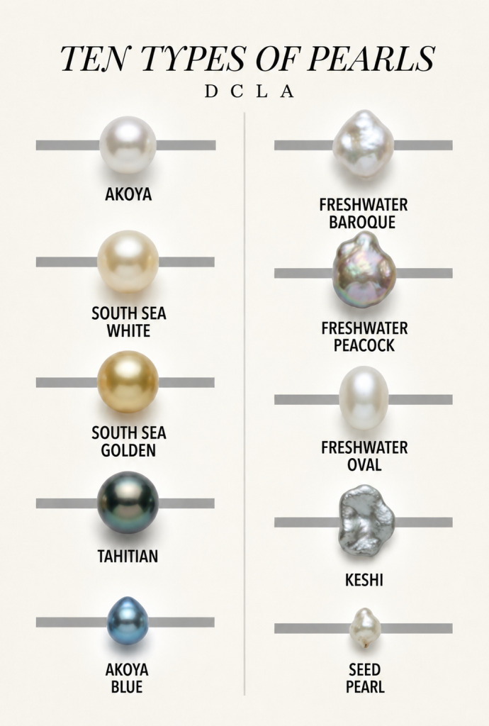 Pearls have fascinated jewellers and collectors for centuries, not only for their natural beauty but also for their wide variation in quality, origin, and value.