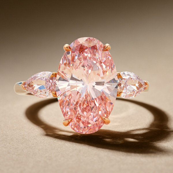5.02 ct. fancy intense pink diamond