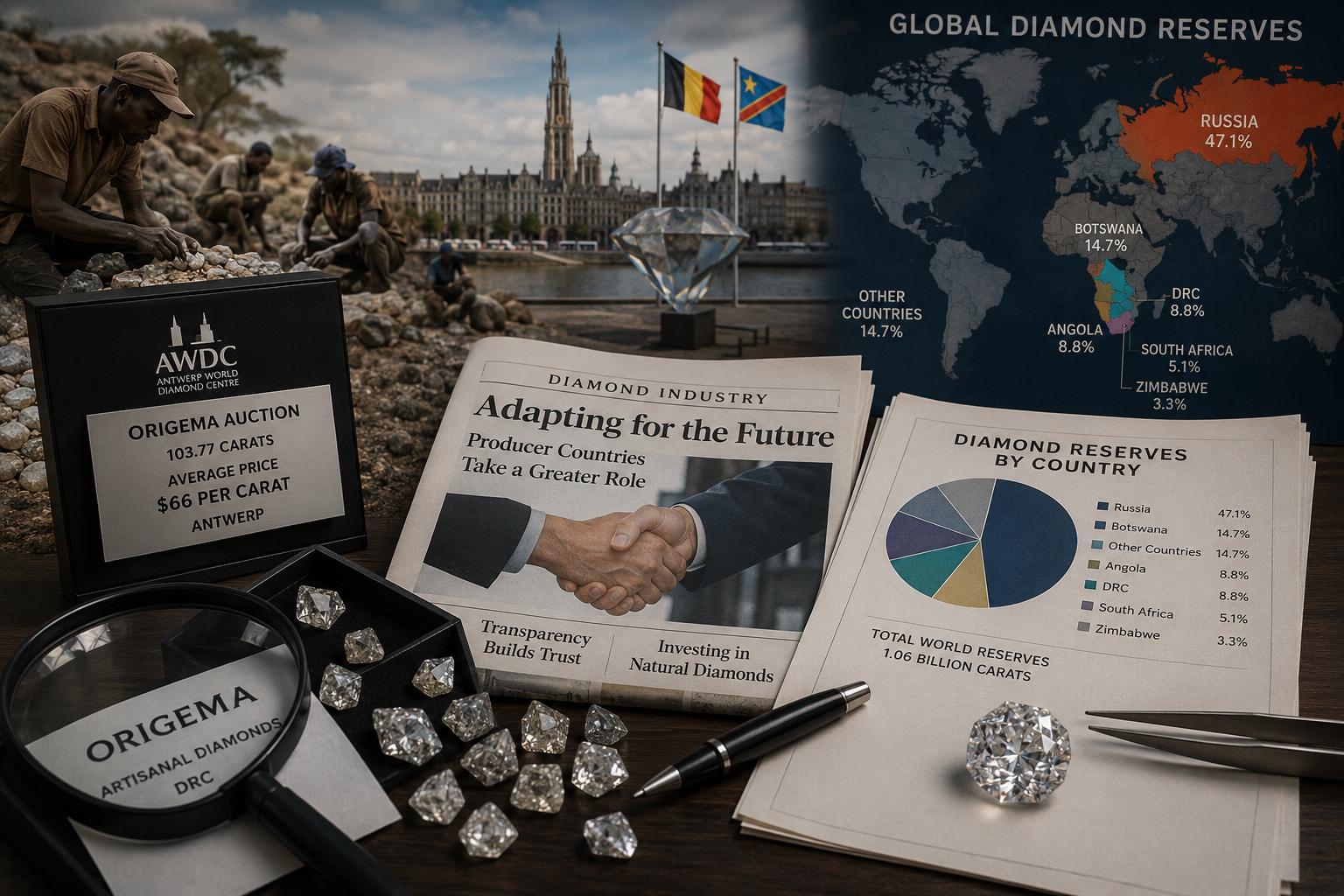 Russia Holds the Largest Share of Global Diamond Reserves
