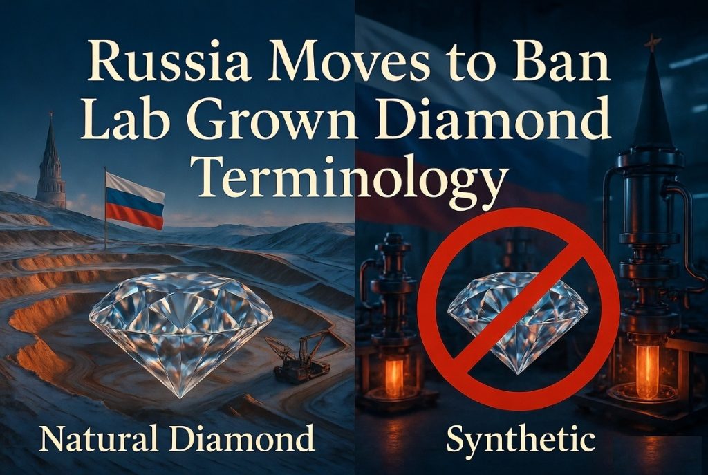 The global diamond industry is facing another major terminology debate as Russia introduces some of the strictest rules yet regarding the sale and description of laboratory grown diamonds.