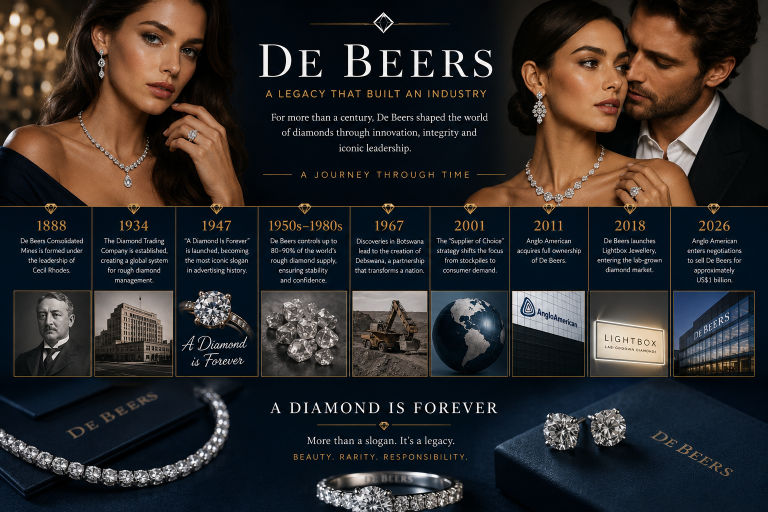 Mining giant Anglo American is reportedly close to selling De Beers as it continues its restructuring following the failed takeover attempt by BHP in 2024.