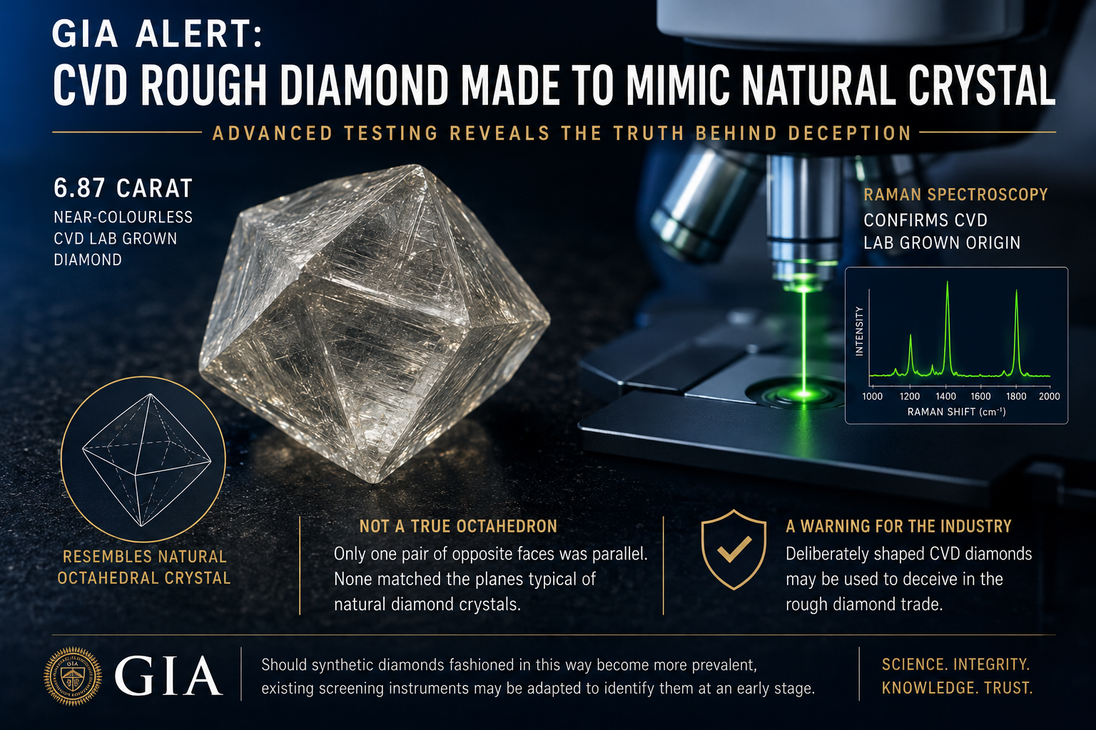 A CVD Diamond Designed to Look Natural