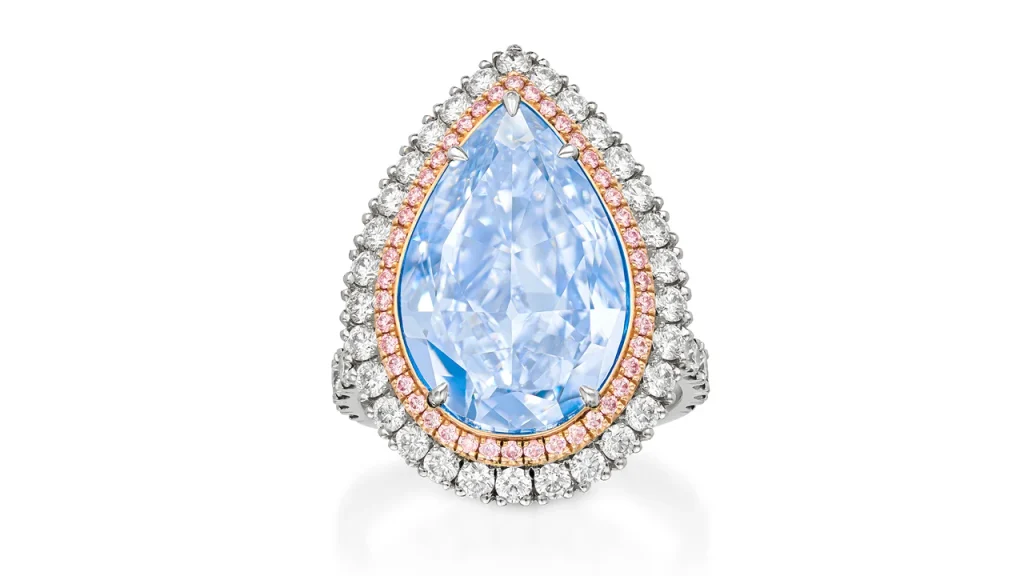 An exceptionally rare 8.03 carat blue diamond is expected to attract significant attention when it goes to auction in London, with an estimate of up to £2 million (approximately US$2.64 million).