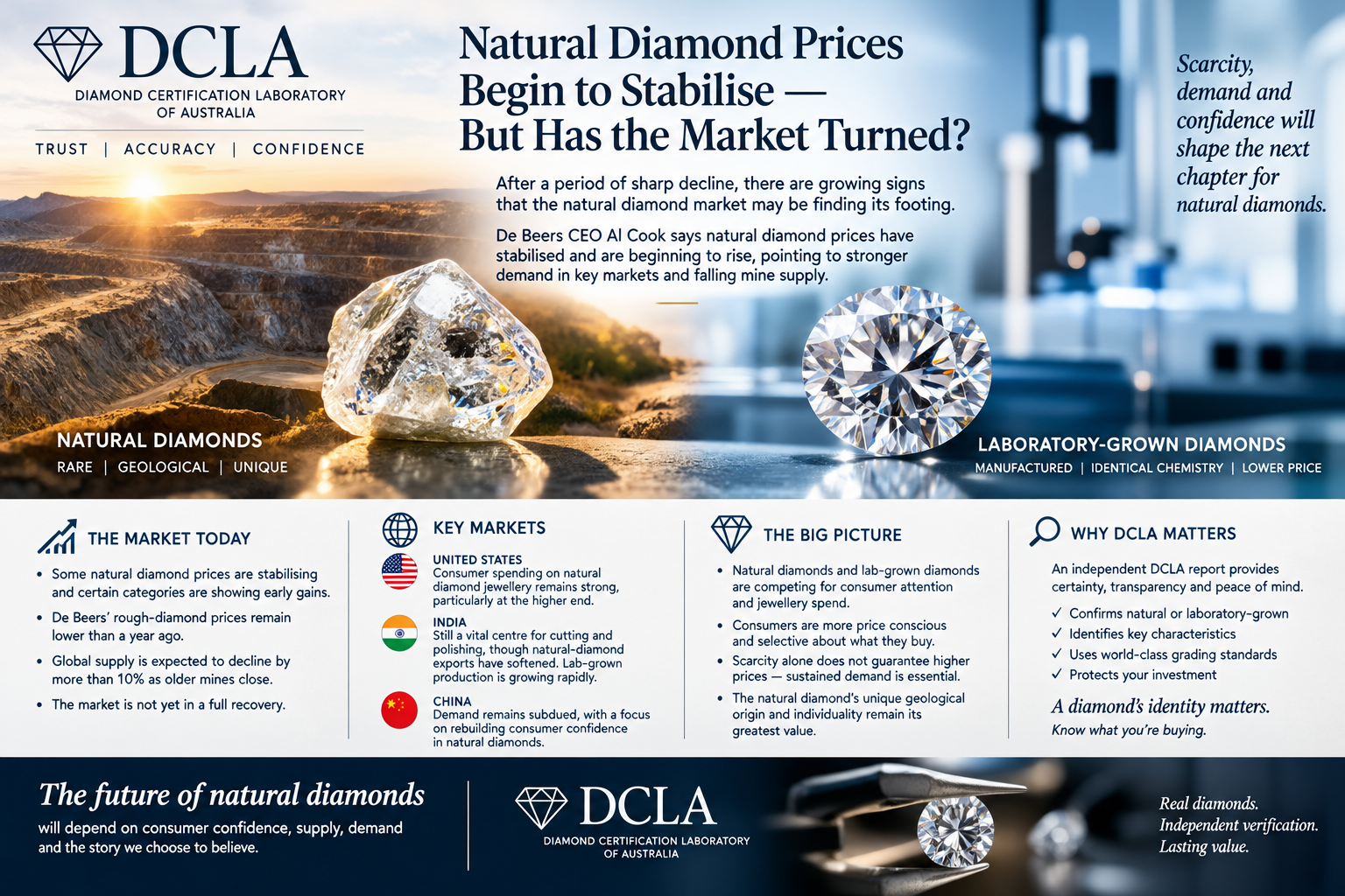 Natural Diamond Prices Begin to Stabilise, But Has the Market Turned?