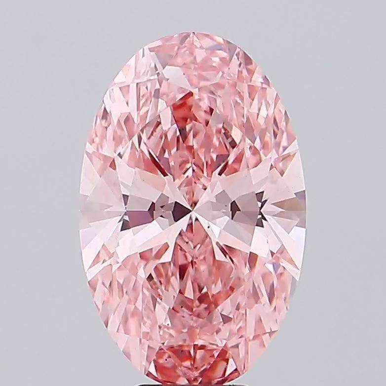 8.10 carat Fancy Vivid pink