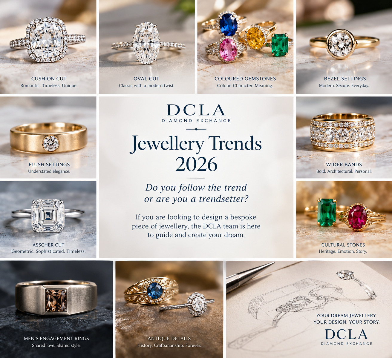 Your jewellery should reflect who you are, not simply what is fashionable.
